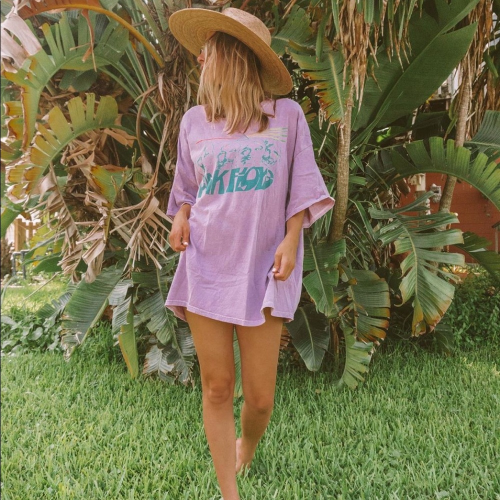 Urban Outfitters Oversized Pink Floyd Tee Dress